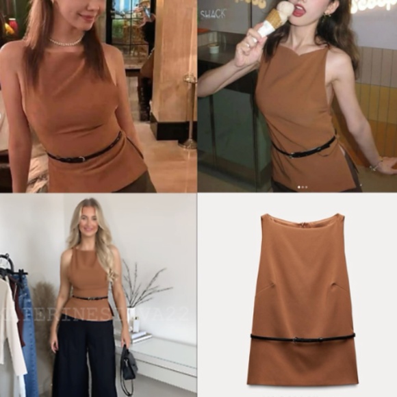 Zara belted top - Picture 3 of 3